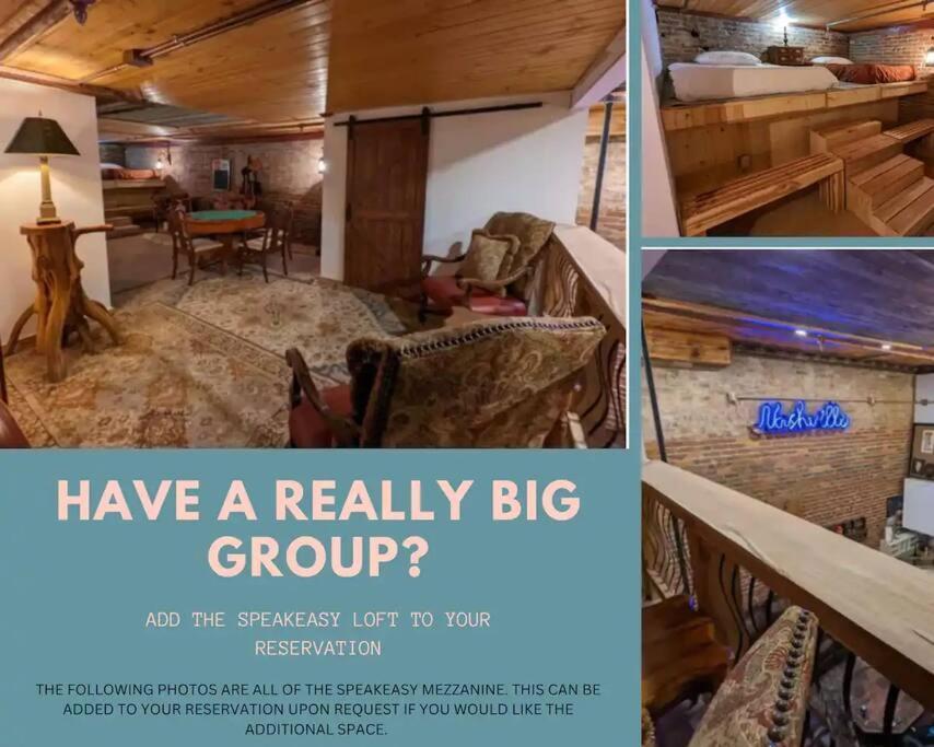 Broadway: The Speakeasy 4br/2bth 2200sf Grnd Lvl * Nashville